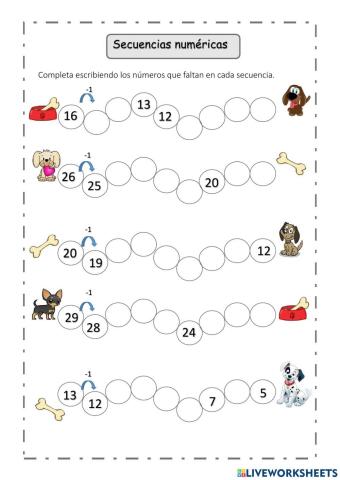 Secuencias numéricas