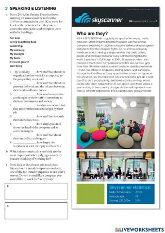 Work and discourse markers