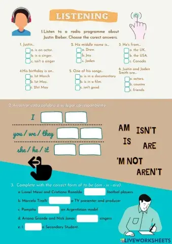 TO BE: listening and occupations