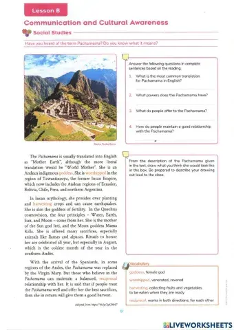 Pachamama: mother earth