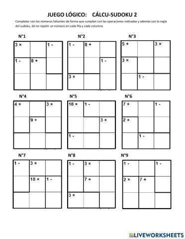 Cálculo-Sudoku 2