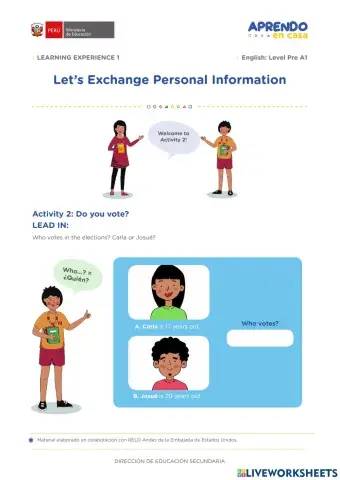 Let’s Exchange Personal Information