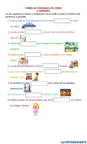 Formas no personales del verbo