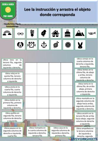 Comprensión lectora de instrucciones, concordancia de género-número y conciencia de palabras