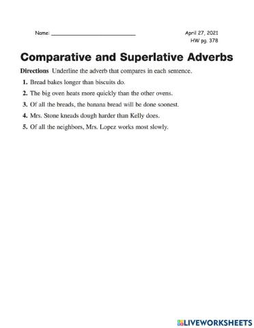 English 3rd HW 04-27