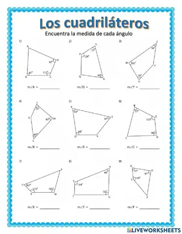 Los Cuadriláteros y sus ángulos