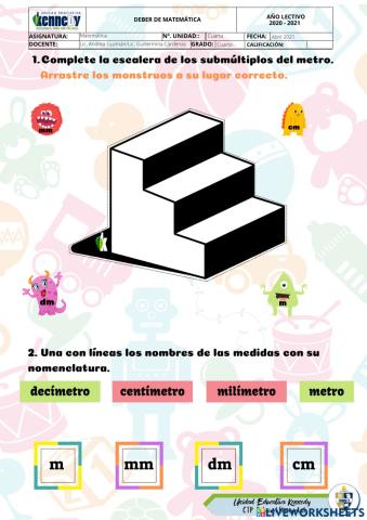 Metro y submúltiplos