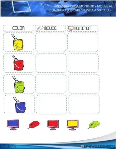 Cuadro doble mouse y monitor