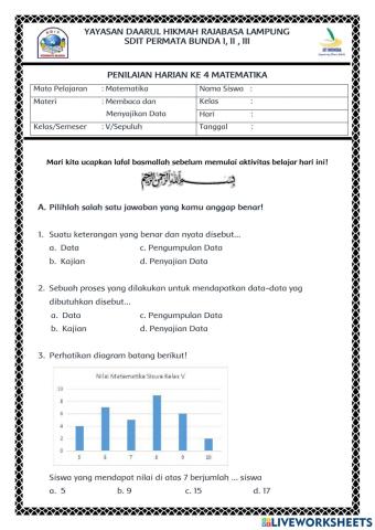 PH Membaca dan Menyajikan Data