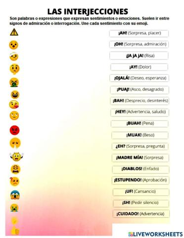 Las interjecciones
