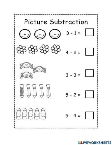 Subtraction with pictures