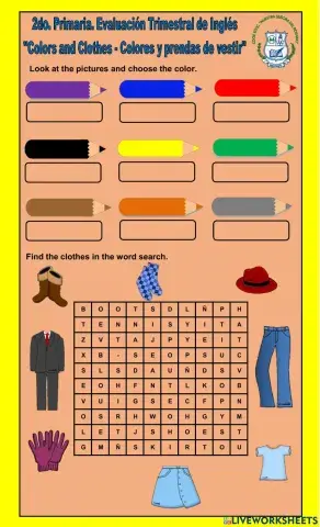 2do. Primaria. Final Test.