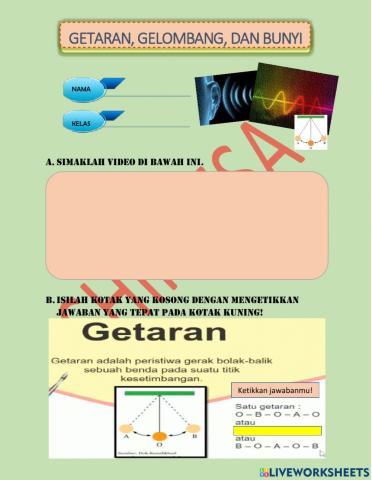 Getaran, Gelombang, dan Bunyi