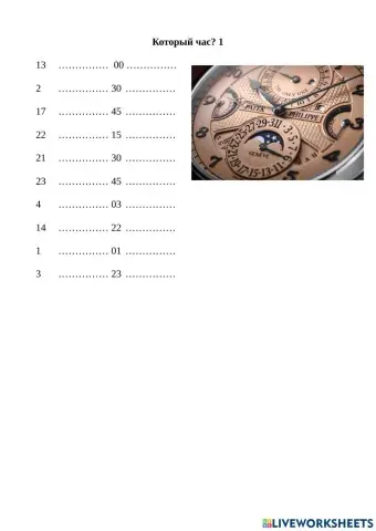 Который час?