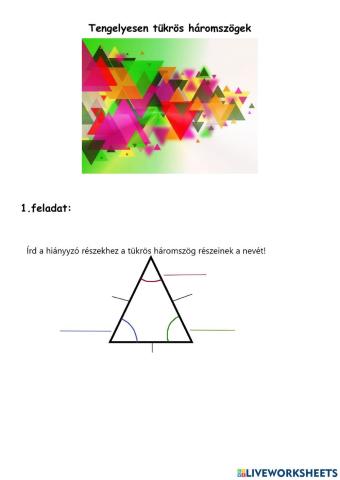 Tengelyes tükrös háromszögek