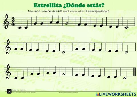 Estrellita¿Dónde estás?