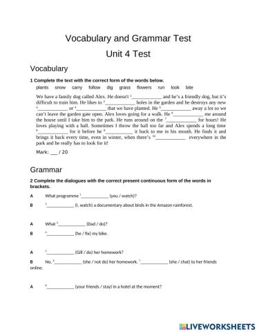 Animals. Present Simple vs Present Continuous