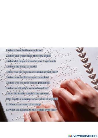 Braille system