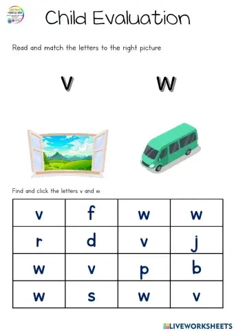 Child evaluation v and w kg1