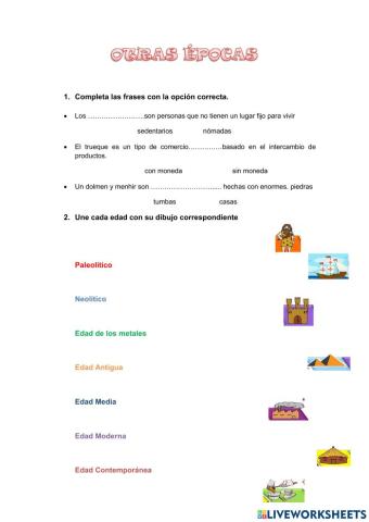 La prehistoria y la historia