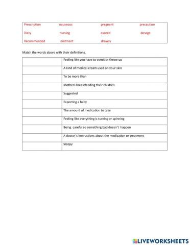 Going to the Pharmacy