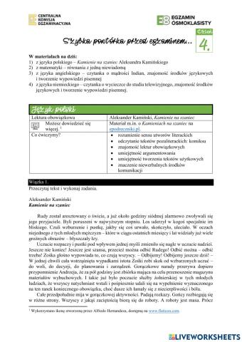 Szybka powtórka przed egzaminem dzień 4