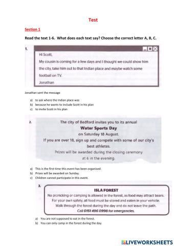 Reading and English in Use