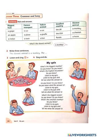 Comparatives and superlatives