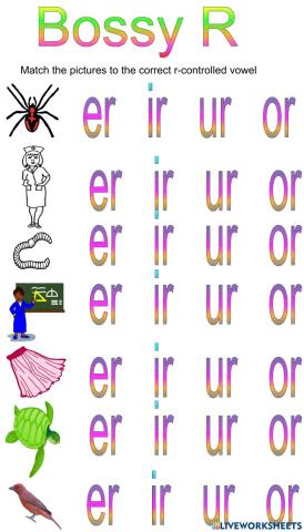 R-controlled vowels