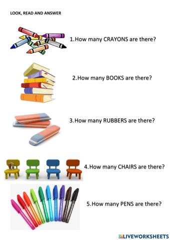School Objects (how many...)