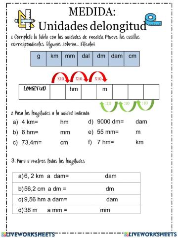 Medidas de longitud 2