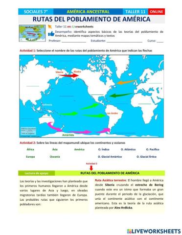 Rutas del Poblamiento de América