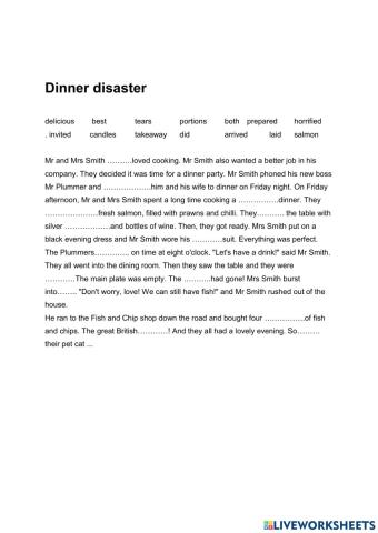 Dinner disaster