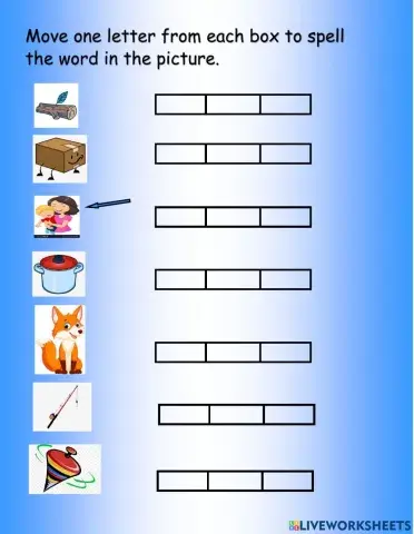 Spelling Short o Words