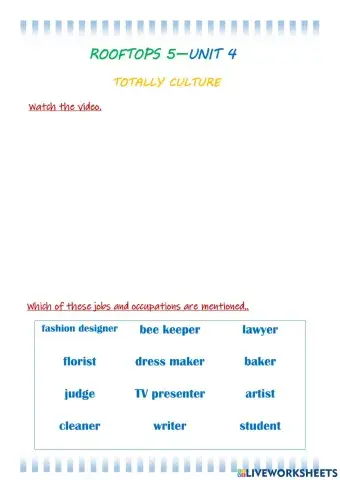 ROOFTOPS 5 - unit 4 - totally culture