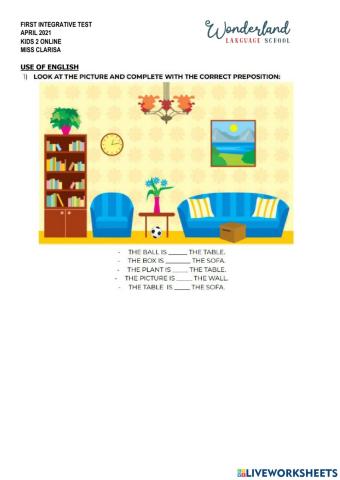 Use of english integrative