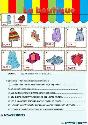 Ça coûte combien 2?