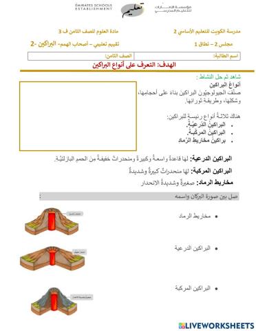 نشاط تعليمي اصحاب الهمم الجزء االثاني  البراكين - Copy