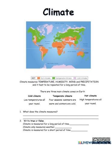 Climate in the world