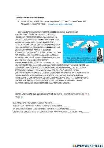 Los nuemeros en la historia