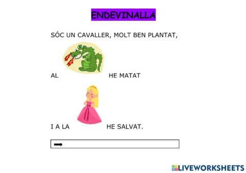 Endevinalla sant jordi