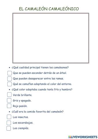 El camaleón camaleónico