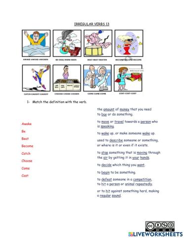 Irregular verbs 13