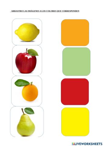 Colores y frutas