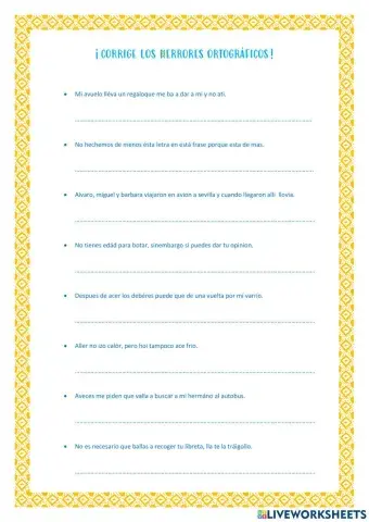 Corrección de errores ortográficos