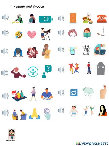 Regular verbs listening