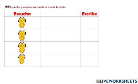Gg1: Escucha y escribe 2C