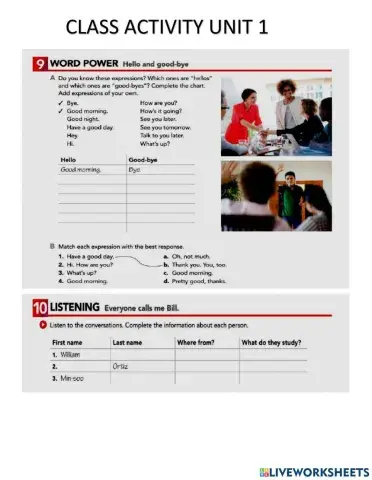 unit 1 activity gup 2