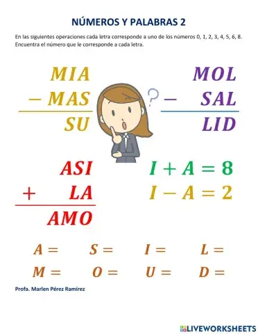Números y palabras 2