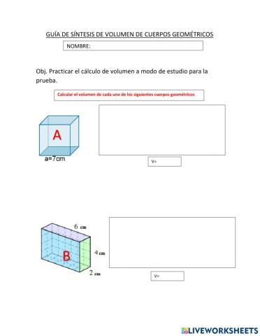 Volumen de cuerpos geométricos 2